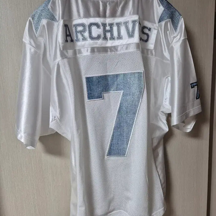 [BUNJANG] Archive Football Shirt Denim Short Sleeve / (새제품) 2000 아카이브 풋볼 셔츠 데님 반팔