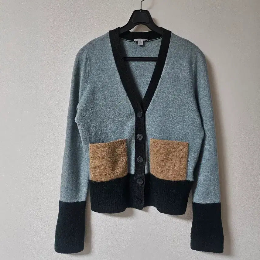 [BUNJANG] COS Colorblock V-Neck Cardigan / 코스COS 가디건 55사이즈