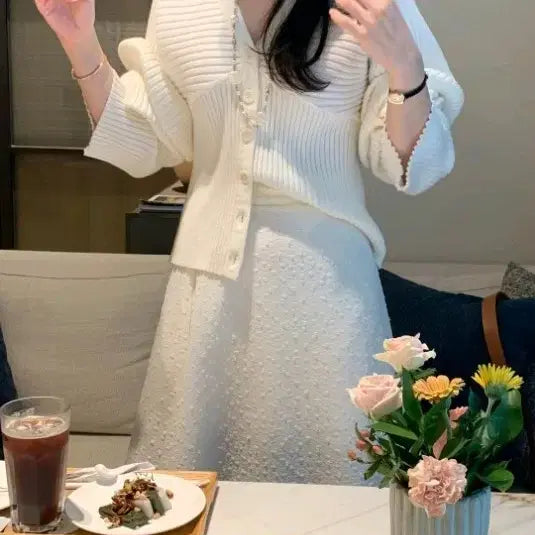 [BUNJANG] Vicini Malagadyigan Cardigan Ivory / 바이씨니 말라가디건 아이보리