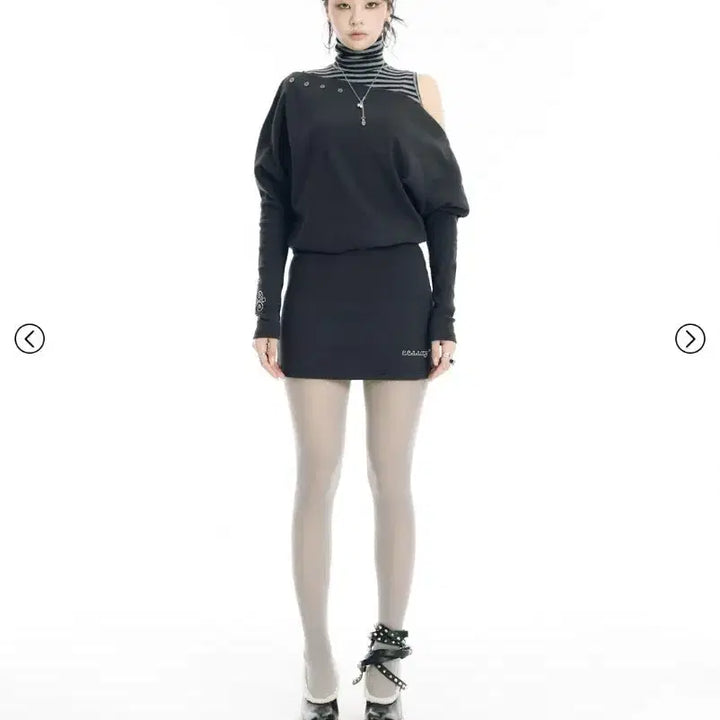[BUNJANG] ESSAY Off-Shoulder Mini Dress Black / 새)e.e.s.s.a.y 오프숄더 미니 원피스 블랙 에세이