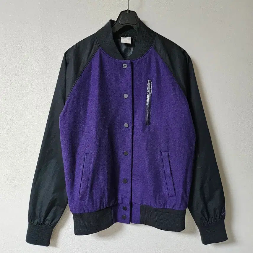 [BUNJANG] Nike Varsity Jacket Purple/Black Size 85 / 나이키 바시티 자켓  85사이즈