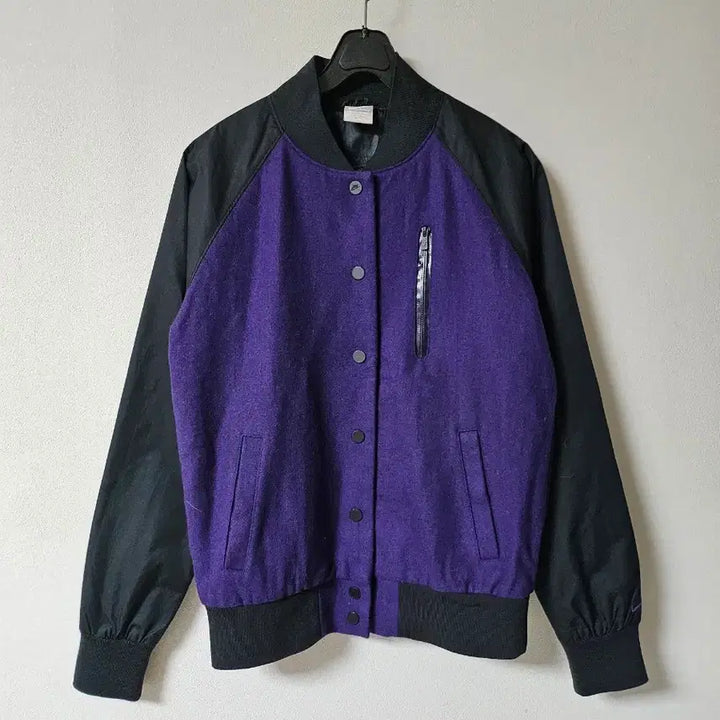 [BUNJANG] Nike Varsity Jacket Purple/Black Size 85 / 나이키 바시티 자켓  85사이즈