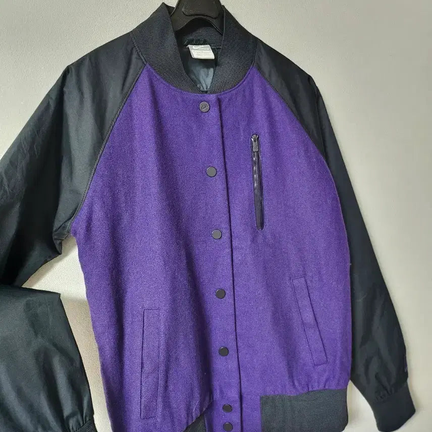 [BUNJANG] Nike Varsity Jacket Purple/Black Size 85 / 나이키 바시티 자켓  85사이즈