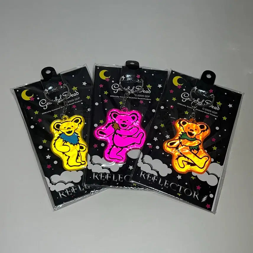 [BUNJANG] Grateful Dead Dancing Bear Reflector Keyring / 그레이트풀 데드 댄싱베어 리플렉터 키링