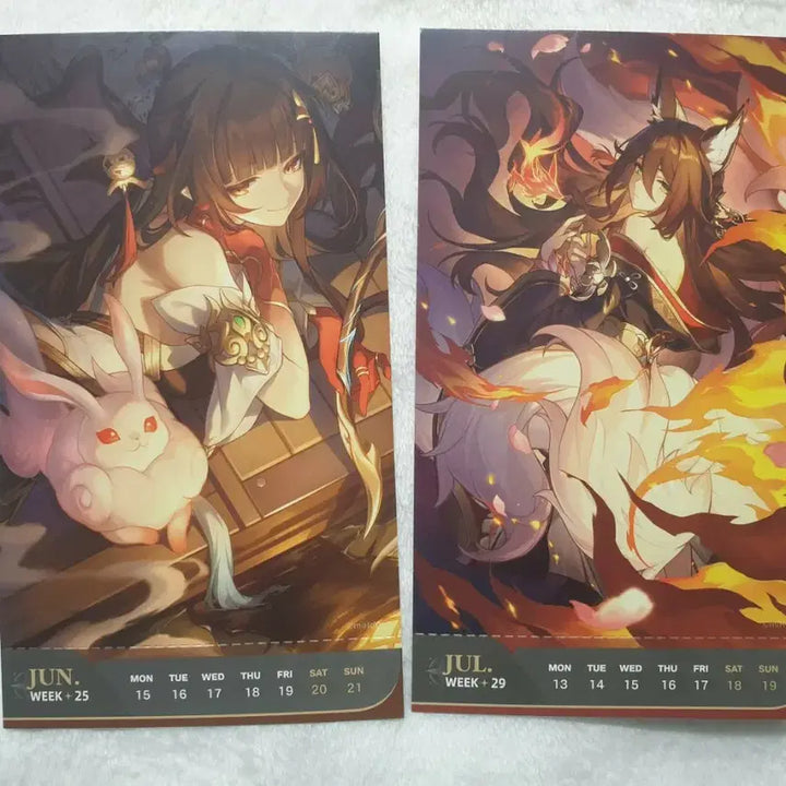 [BUNJANG] Honkai: Star Rail Bronya Light Cone Calendar Bundle Set / 붕괴스타레일 영사 망귀인 정운 광추캘린더 일괄