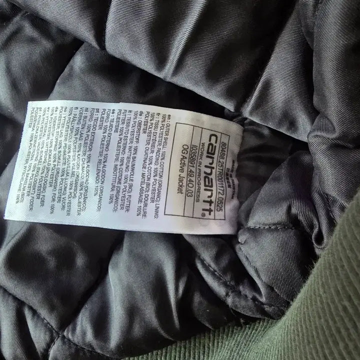 [BUNJANG] Carhartt WIP 25FW OG Active Jacket Olive / 25fw 칼하트 wip og 액티브자켓  올리브 팝니다