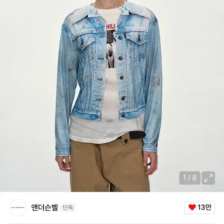 [BUNJANG] Andersson Bell Triumph Denim Jacket Long Sleeve / 앤더슨벨 데님 자켓 트리옹페 롱슬리브 L