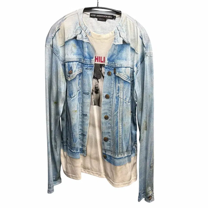 [BUNJANG] Andersson Bell Triumph Denim Jacket Long Sleeve / 앤더슨벨 데님 자켓 트리옹페 롱슬리브 L