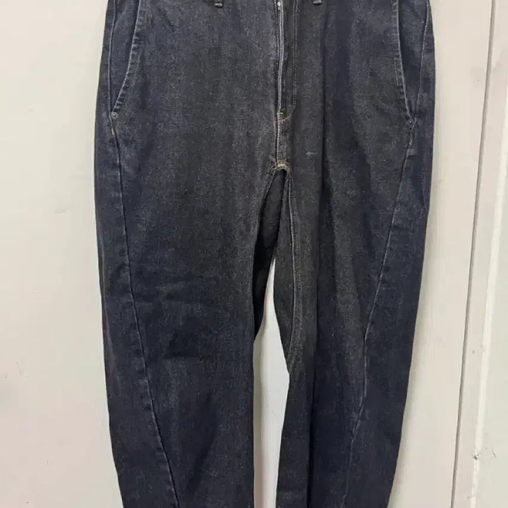 [BUNJANG] Public Figure Engineered Denim Wide Black Jeans / (3) 퍼블릭피겨 엔지니어드 데님 와이드 흑청