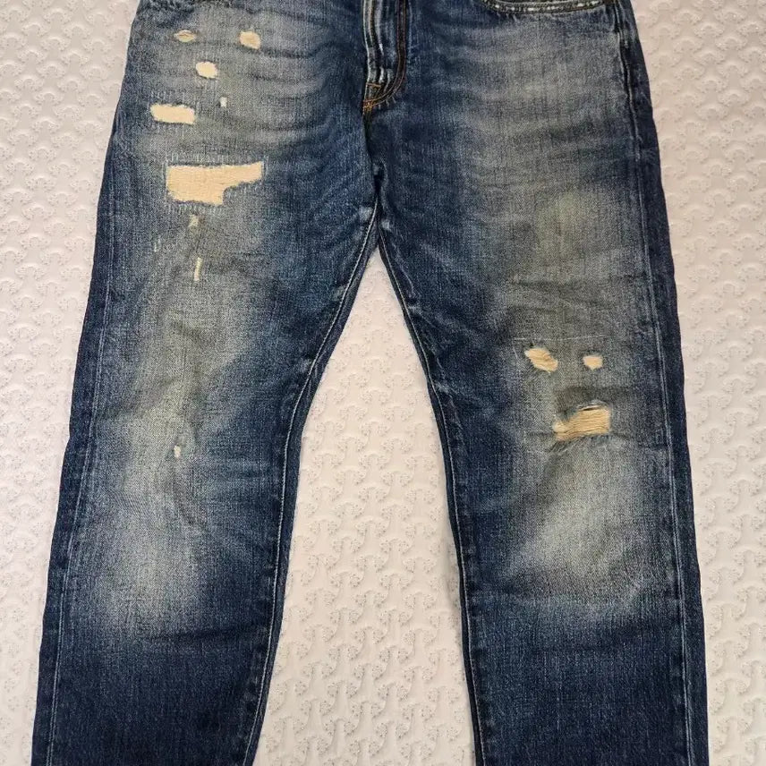 [BUNJANG] Roy Rogers Distressed Wash Jeans / 로이로저스 데미지 워싱 청바지
