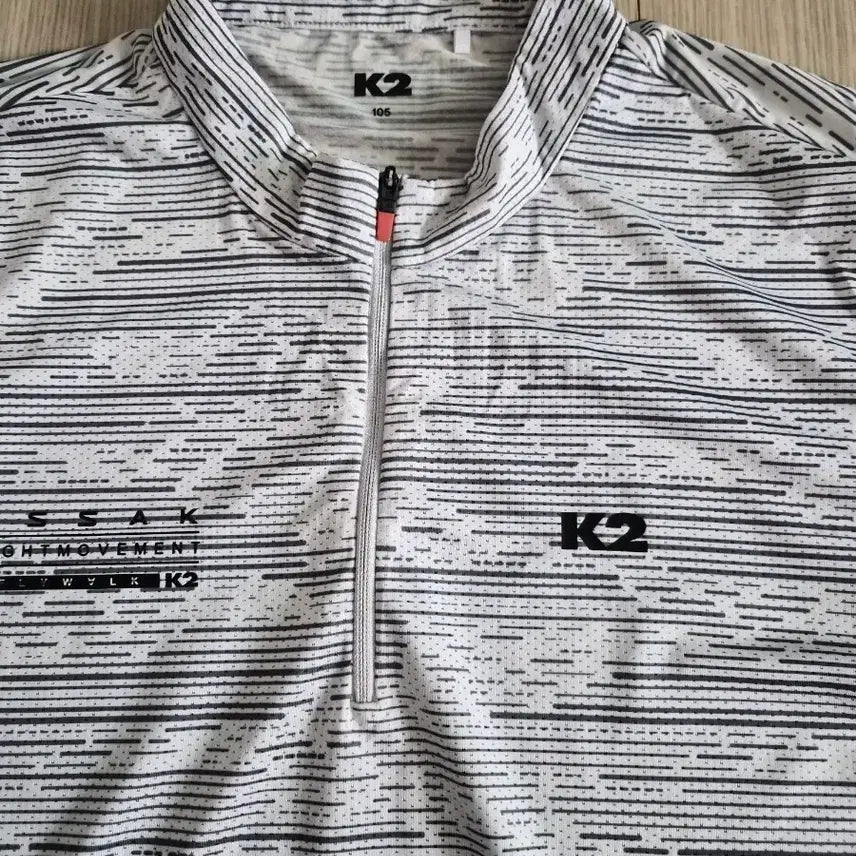 [BUNJANG] K2 Striped Functional Long-Sleeve T-Shirt Size 105 / K2 스트라이프 기능성 긴팔 티셔츠 105