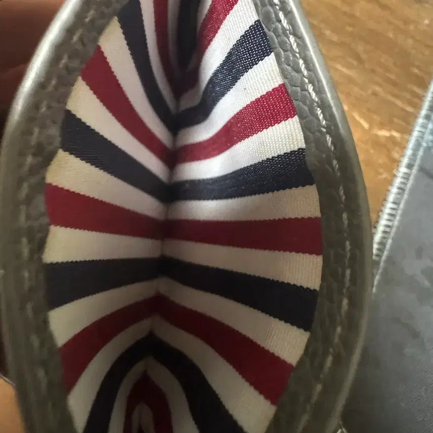 [BUNJANG] Thom Browne Pebble Grain Cardholder Dark Grey / 톰브라운 페블 그레인 카드홀더 다크 그레이