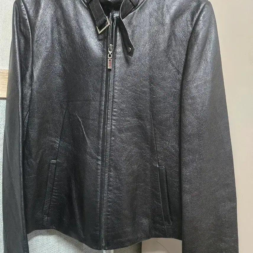 [BUNJANG] Pane ITALY MODE Black Leather Jacket Size 66 / Pane ITALY MODE 블랙 가죽 자켓 66