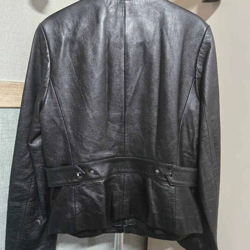 [BUNJANG] Pane ITALY MODE Black Leather Jacket Size 66 / Pane ITALY MODE 블랙 가죽 자켓 66