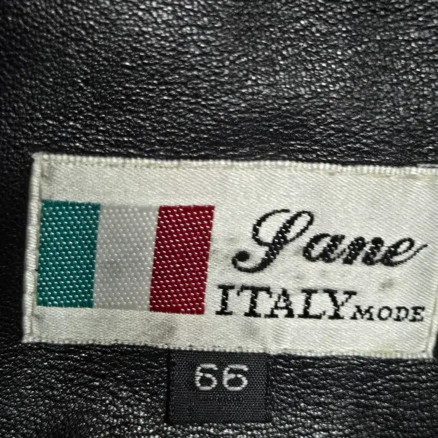 [BUNJANG] Pane ITALY MODE Black Leather Jacket Size 66 / Pane ITALY MODE 블랙 가죽 자켓 66