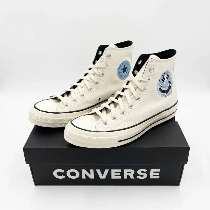 [BUNJANG] Converse Chuck 70 High Smiley Patch / 컨버스 척 70 하이 스마일리 패치