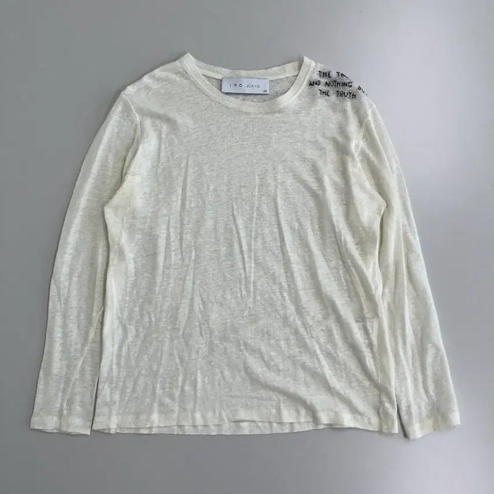 [BUNJANG] IRO Jeans Lettering Point Knit Shoulder Top / [정품] 이로 진스 숄더 레터링 포인트 니트