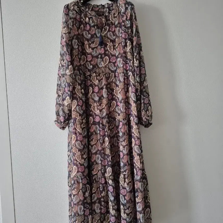 [BUNJANG] Thursday Island Paisley Pattern Long Dress / 써스데이아일랜드 원피스