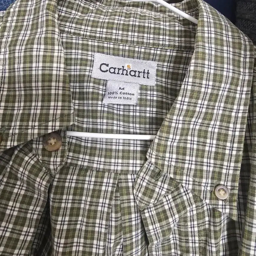 [BUNJANG] Carhartt Green Checkered Shirt Medium / 칼하트 체크 셔츠