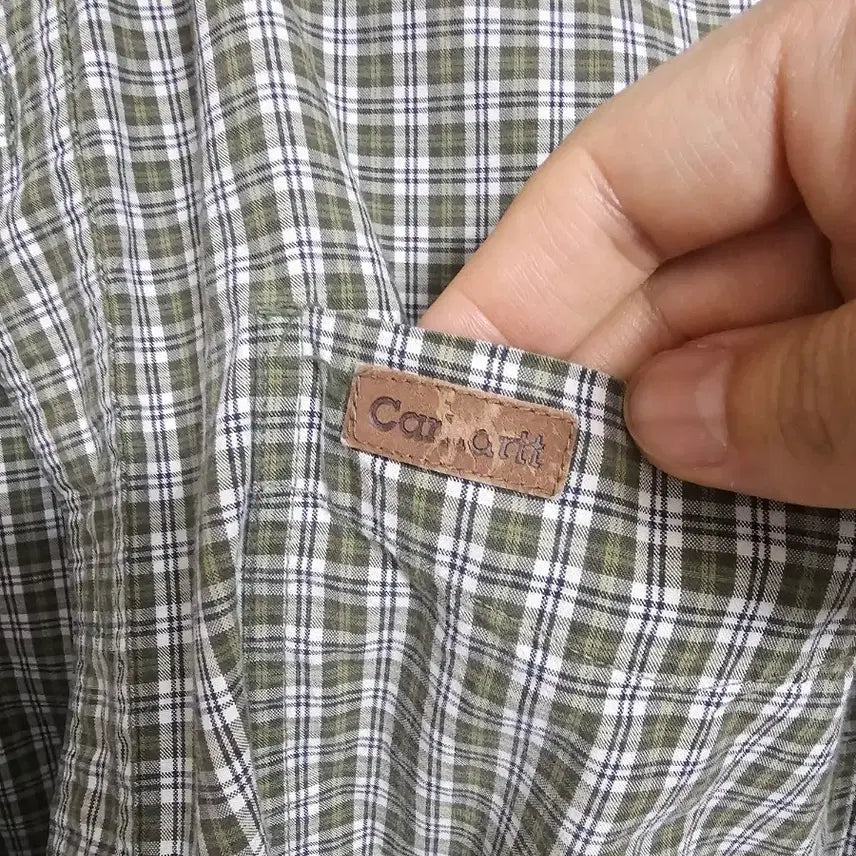[BUNJANG] Carhartt Green Checkered Shirt Medium / 칼하트 체크 셔츠