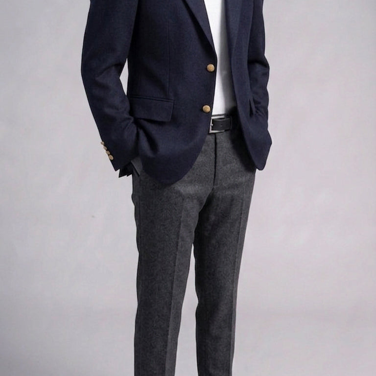 [BUNJANG] Solid Homme Peak Lapel Gold Button Blazer Jacket / 솔리드옴므 / 피크드라펠 금장단추 메인 블레이져 자켓 / 50[105]