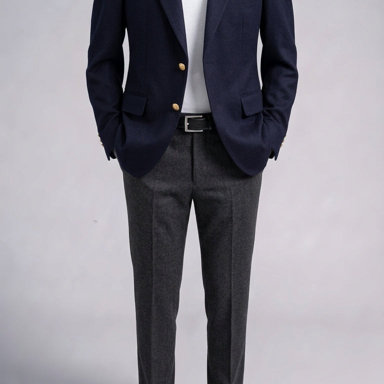 [BUNJANG] Solid Homme Peak Lapel Gold Button Blazer Jacket / 솔리드옴므 / 피크드라펠 금장단추 메인 블레이져 자켓 / 50[105]