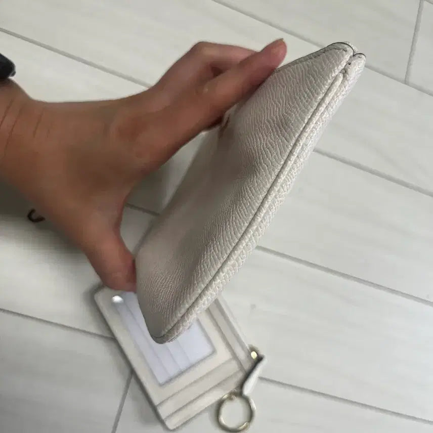 [BUNJANG] Coach Ivory Long Wallet &amp; Cardholder Set / 코치 아이보리 장지갑+카드지갑세트