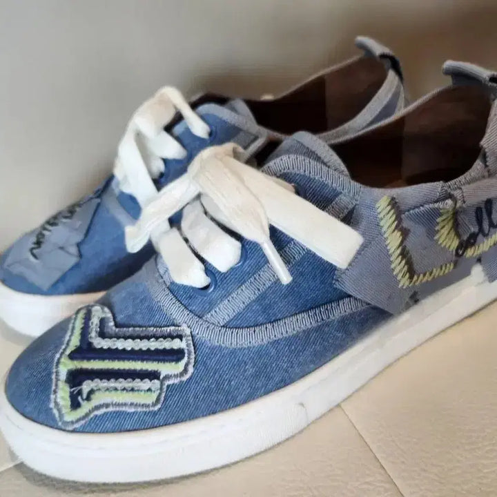 [BUNJANG] Lanvin Collection Denim Sneakers / 랑방스니커즈