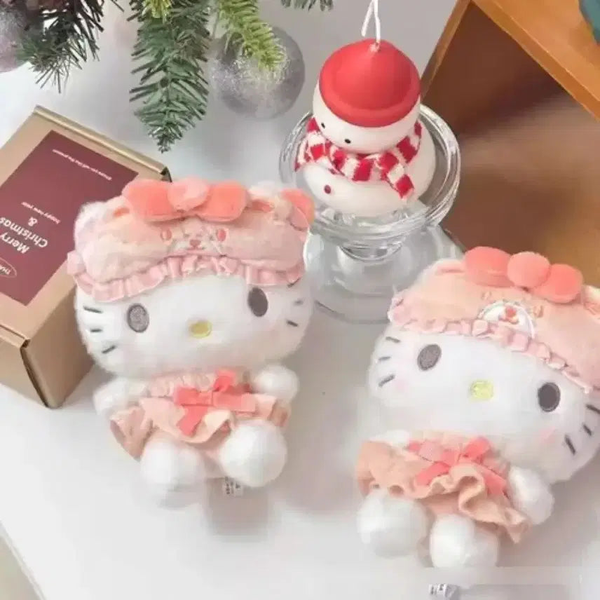 [BUNJANG] Sanrio Nakayoshi Hello Kitty Pajama Doll Keychain / [새상품] 정품 나카요시 헬로키티 파자마 인형 키링