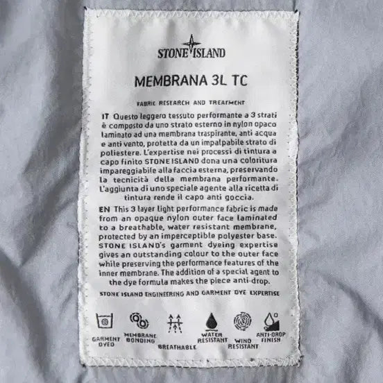 [BUNJANG] Stone Island Membrana Windbreaker Navy M / 스톤아일랜드 멤브라나 바람막이 네이비 M