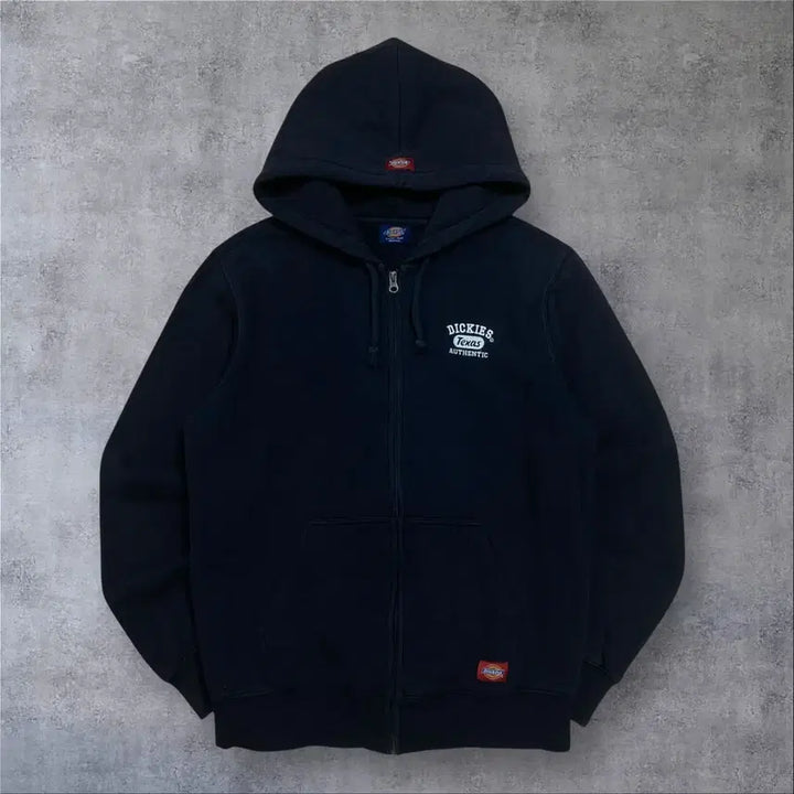 [BUNJANG] Dickies Y2K Small Logo Navy Hooded Zip-Up / 디키즈 y2k 스몰 로고 네이비 후드 집업