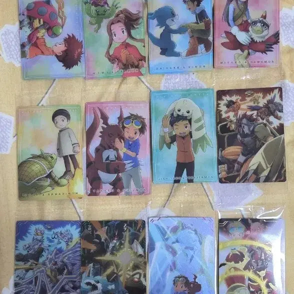[BUNJANG] Digimon Wafer Card Bundle Set (12 types) / 디지몬 웨하스 카드 12종 일괄판매