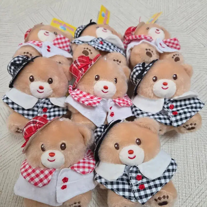 [BUNJANG] Couple Bear Plushie Keyring Set - New / 곰인형 커플세트 인형키링 새상품