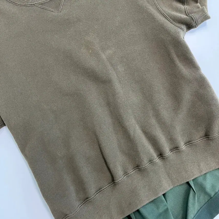 [BUNJANG] Sacai Button Hem Short Sleeve T-Shirt / [정품] 사카이 밑단 버튼 장식 반팔티