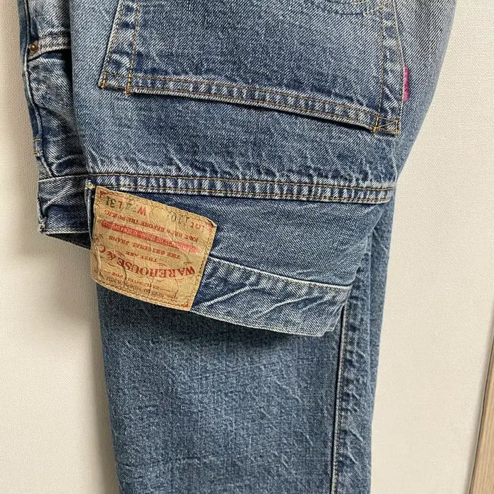 [BUNJANG] Warehouse 1101 Light Indigo Denim Pants (34 Size) / 웨어하우스 1101 라이트 인디고 34사이즈