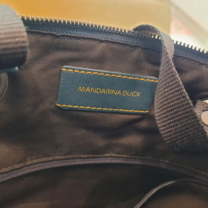 [BUNJANG] Mandarina Duck Leather Crossbody Bag / 만다리나덕 가죽 가방
