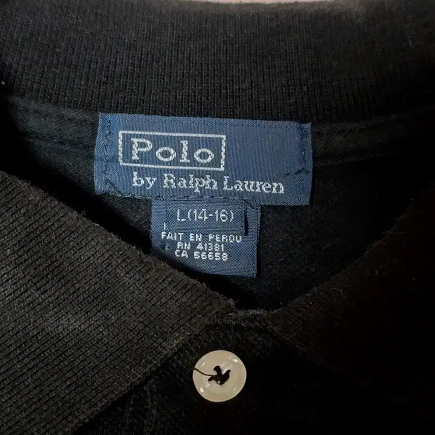 [BUNJANG] Polo Ralph Lauren Black Short Sleeve Polo Shirt / 폴로 랄프로렌 블랙 반팔 폴로 카라티