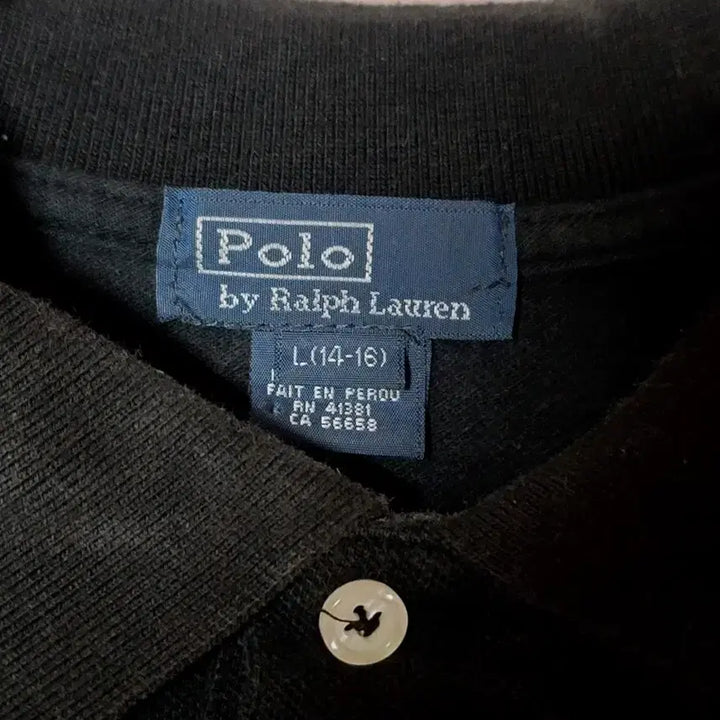 [BUNJANG] Polo Ralph Lauren Black Short Sleeve Polo Shirt / 폴로 랄프로렌 블랙 반팔 폴로 카라티