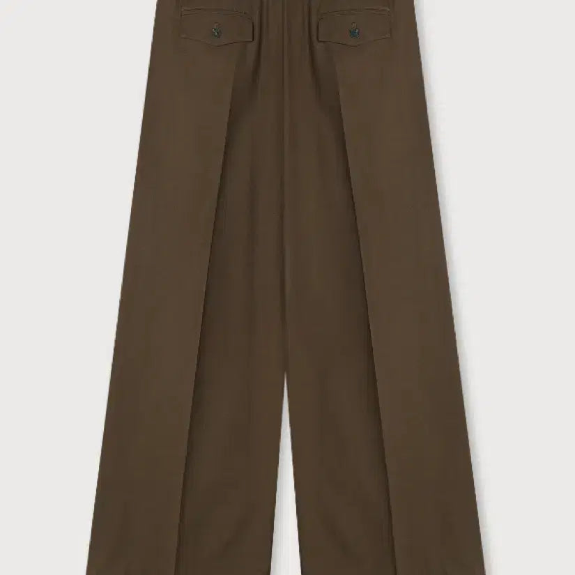 [BUNJANG] Ethos Strap Flare Wide Pants - Brown, M / 에토스 와이드팬츠 strap flare wide pants