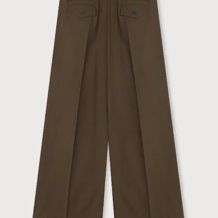 [BUNJANG] Ethos Strap Flare Wide Pants - Brown, M / 에토스 와이드팬츠 strap flare wide pants