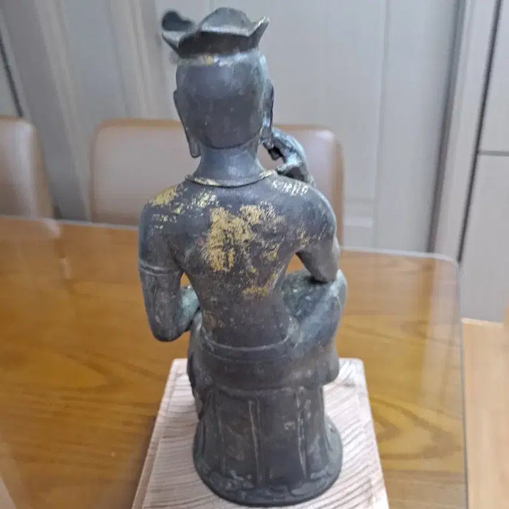 [BUNJANG] Bronze Gilt Standing Maitreya Buddha Statue / 청동금채 반가사유상