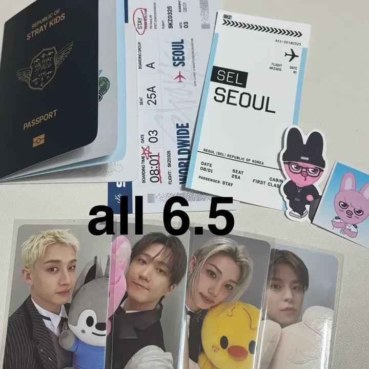 [BUNJANG] Stray Kids Seoul Popup MD POB Photocard OT8 / 스트레이키즈 스키즈 스키주 서울 팝업 엠디 특전 포카 ot8