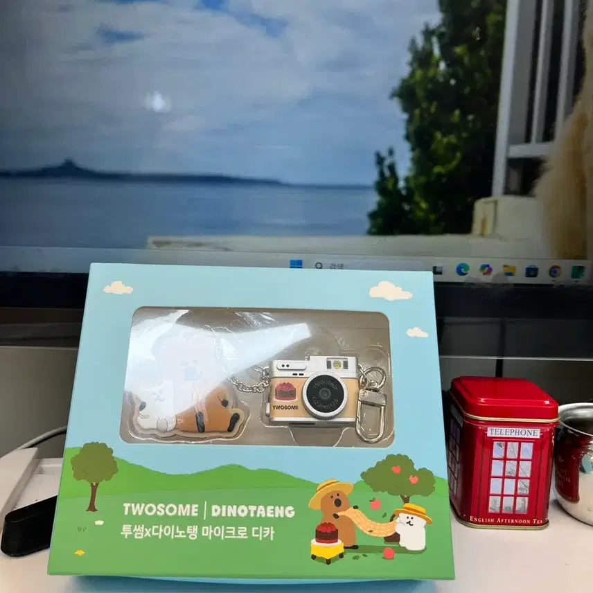[BUNJANG] DinoTang Micro Dica &amp; Quokka Keyring Set / 투썸 다이노탱 마이크로 디카 키링 세트