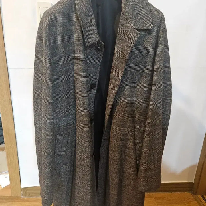 [BUNJANG] Customellow Check Mac Coat / 커스텀멜로우 체크 맥코트 110