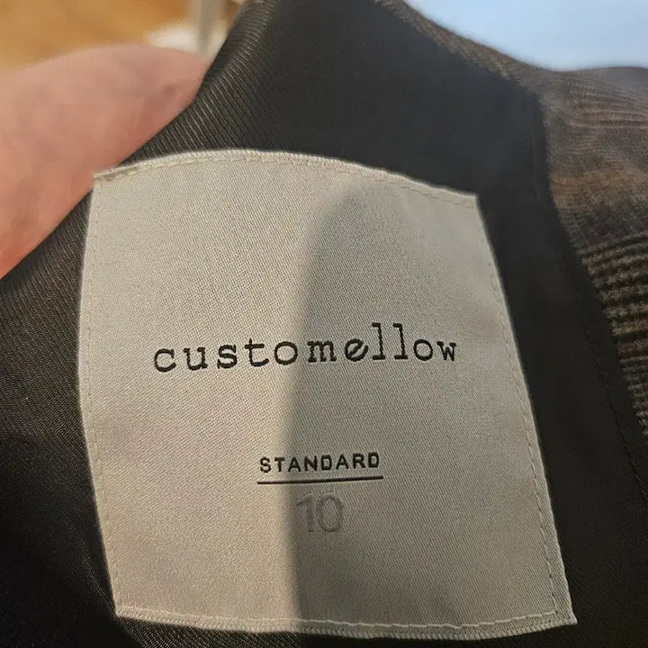[BUNJANG] Customellow Check Mac Coat / 커스텀멜로우 체크 맥코트 110