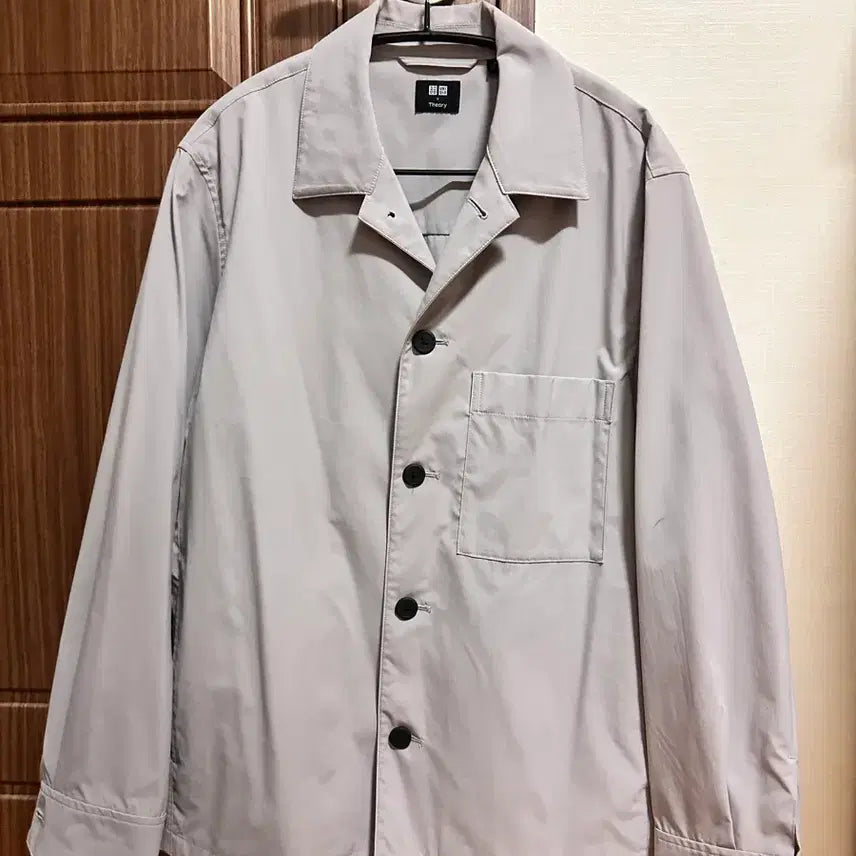 [BUNJANG] Uniqlo x Theory Open Collar Shirt Jacket / 유니클로x띠어리 오픈카라 셔츠자켓