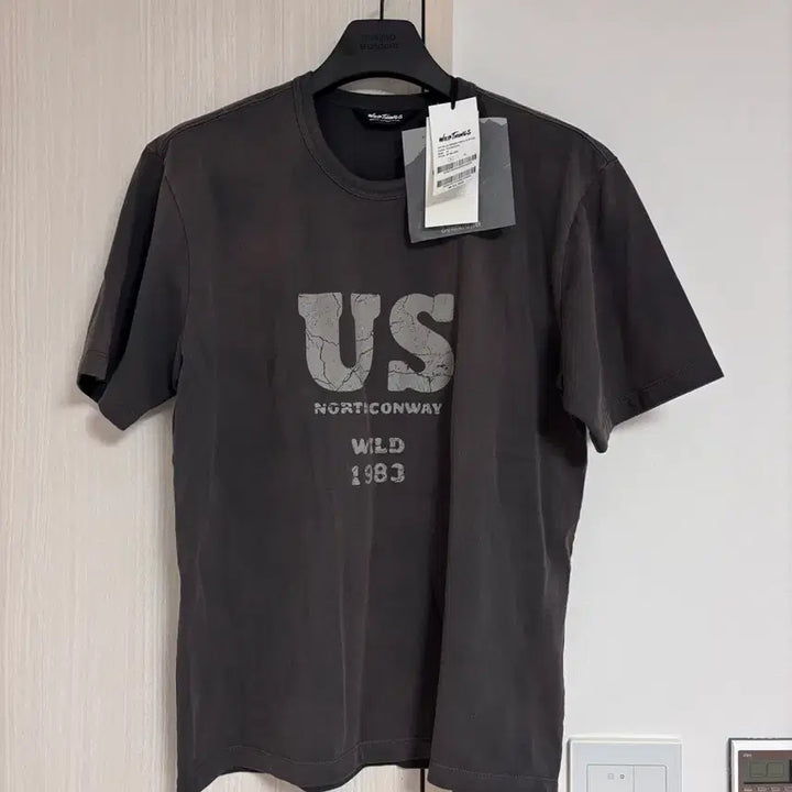 [BUNJANG] WildThings Vintage Washed T-Shirt Charcoal M / 새상품) M 와일드띵스 빈티지 워싱 반팔티 차콜