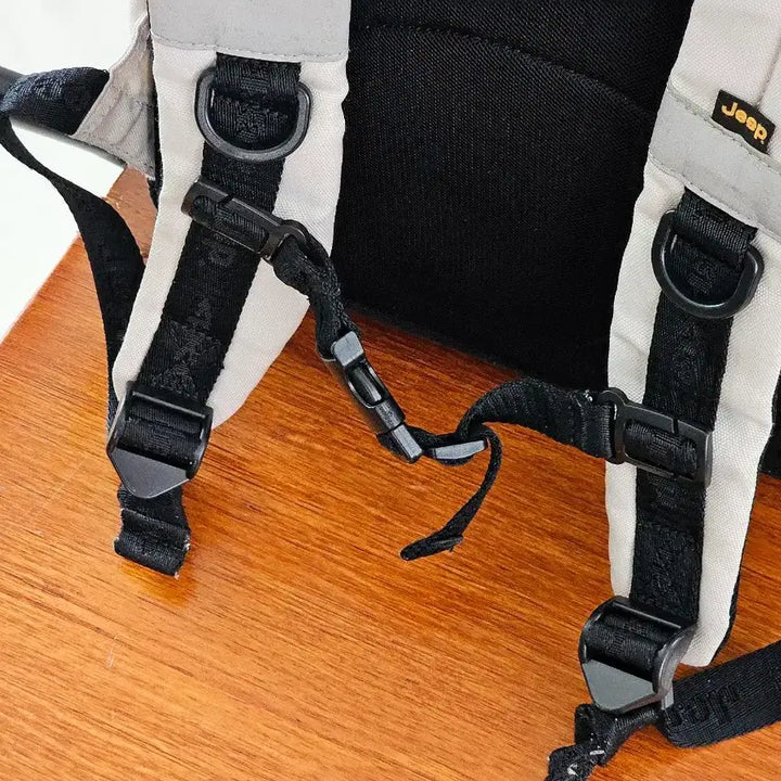 [BUNJANG] Jeep Ivory Backpack / Jeep 지프 아이보리 백팩