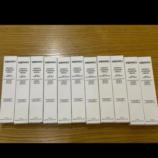 [BUNJANG] Videbichi Perfect Eyebrow Pencil (Dark Grey, Brown, Taupe) - Sealed / 미개봉)비디비치 퍼펙트 아이브로우 펜슬(01다크그레이/02브라운/03토프