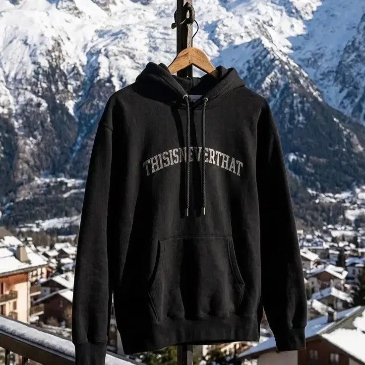 [BUNJANG] thisisneverthat Arch-Logo Hoodie Black / [새제품] 디스이즈네버댓 후드티 Black